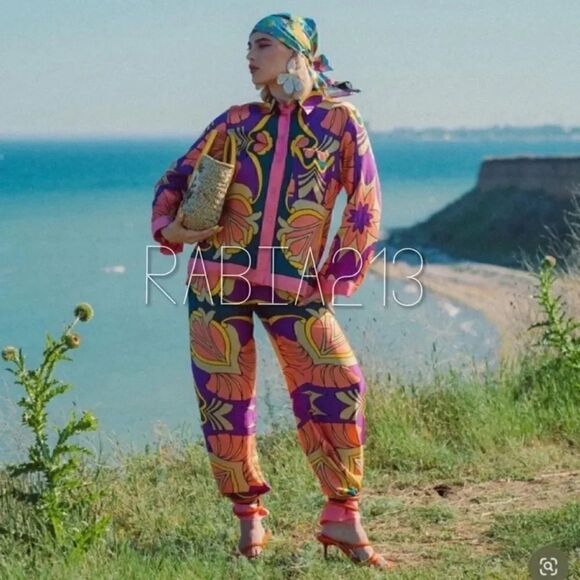 ZARA PRINTED PAJAMA-STYLE PANTS - Picture 5 of 16